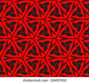 abstract, seamles, geometrie, pattern., Vector, illustration., Red, color., for, wallpaper., design, page, fill