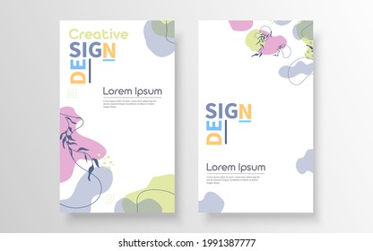 póster de marineros abstractos, con tres colores, diseño creativo, vectorial eps 10