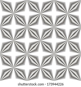 Abstract seamless 3D pattern. geometry end flower elements