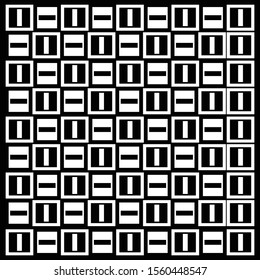 Abstract seamless alphabet patterns for paper, fashion textiles. Black and white background. Creative modern design with abstract elements.