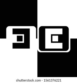 Abstract seamless alphabet patterns for paper, fashion textiles. Black and white background. Creative modern design with abstract elements.