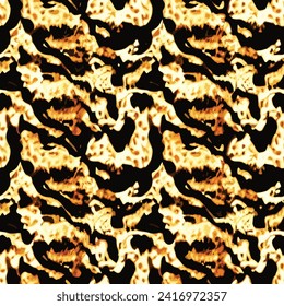 Abstract seamless animal pattern, Mammals Fur. print skins. Predators Camouflage. Cheetah Giraffe Zebra Leopard Tiger Jaguar. Printable Background. Vector illustration