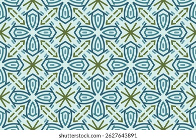 Abstractas fondo de Vector de patrón de estilo árabe sin fisuras