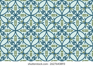 Abstract seamless arabian style pattern vector background