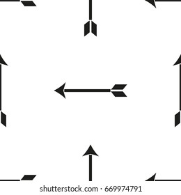 Abstract seamless arrow pattern, black and white
