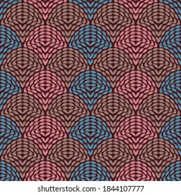 Abstract seamless art Deco pattern in vector multicolor background