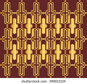 Abstract Seamless  Art Deco Vector Patter