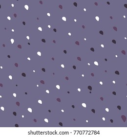 Abstract seamless art specks spots pattern. Hand drawn stains or dots, plash, spray. Drop of paint background. Vector illustration 