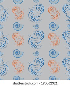 Abstract seamless artistic on grey background