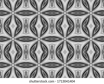 Abstract Seamless backdrop. Black and white vector pattern. Texture of dark lines on a light background.