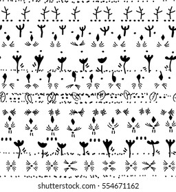 Abstract seamless background in black and white.