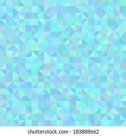 Abstract seamless background with blue triangles, vector illustration