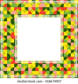 Abstract seamless background with bright multicolored circles.