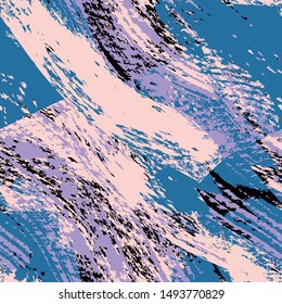 Abstract seamless background with chaotic brush elements. 