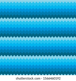 Abstract seamless background chevron pattern in shades of blue. Vector illustration.