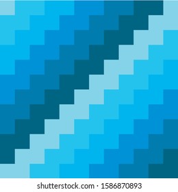Abstract seamless background chevron pattern in shades of blue. Vector illustration.