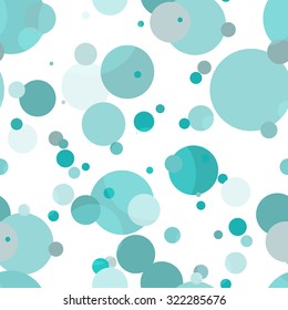 Abstract seamless background with circles. Stock vector.