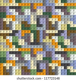 Abstract seamless background of color blocks