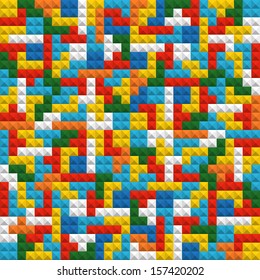 Abstract seamless background of color blocks
