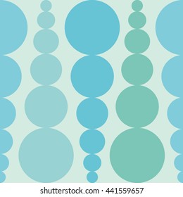 Abstract seamless background with colorful rounds. Blue background

