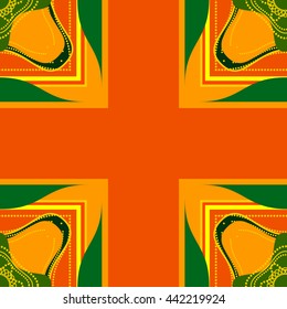 Abstract seamless background with colorful shapes. Vector illustration.