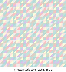 Abstract seamless background with colorful triangles. Vector illustration.