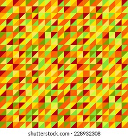 Abstract seamless background with colorful triangles. Vector illustration.