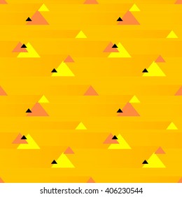 Abstract seamless background with Colorful Triangles. Vector