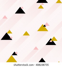 Abstract seamless background with Colorful Triangles. Vector