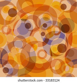 Abstract seamless background with concentric circles (vector)