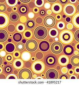 Abstract seamless background with concentric circles (vector)