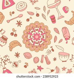 abstract seamless background with confectionery