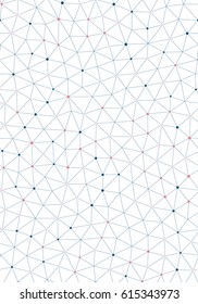 Abstract seamless background with connected dots. Vector repeating texture.