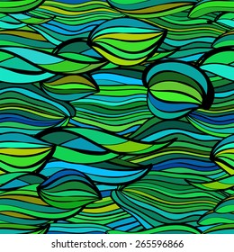Abstract seamless background consisting of colorful geometric shapes