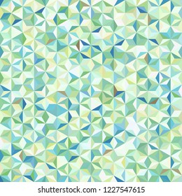 Abstract seamless background consisting of green, blue, white triangles. Geometric design for business presentations or web template banner flyer. Vector illustration