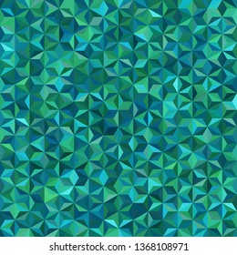 Abstract seamless background consisting of green, blue triangles. Geometric design for business presentations or web template banner flyer. Vector illustration