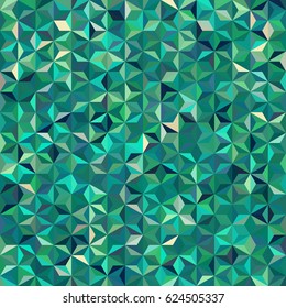 Abstract seamless background consisting of green, blue triangles. Geometric design for business presentations or web template banner flyer. Vector illustration