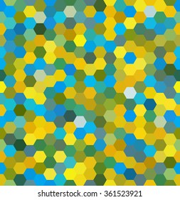 Abstract seamless background consisting of hexagons. Geometric design for business presentations or web template banner flyer. Vector illustration