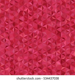 Abstract seamless background consisting of pink, red triangles. Geometric design for business presentations or web template banner flyer. Vector illustration