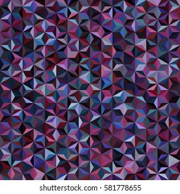 Abstract seamless background consisting of purple, black, blue  triangles. Geometric design for business presentations or web template banner flyer. Vector illustration
