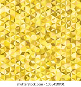 Abstract seamless background consisting of yellow triangles. Geometric design for business presentations or web template banner flyer. Vector illustration
