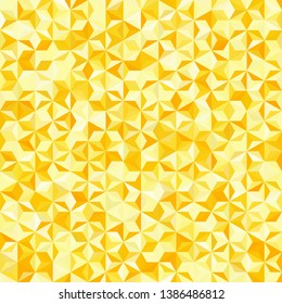 Abstract seamless background consisting of yellow, white triangles. Geometric design for business presentations or web template banner flyer. Vector illustration