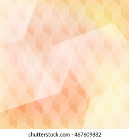 Abstract seamless background with cube decoration