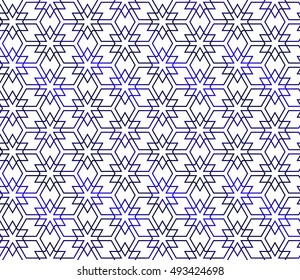 abstract seamless background with cube. geometry vector. blue gradient