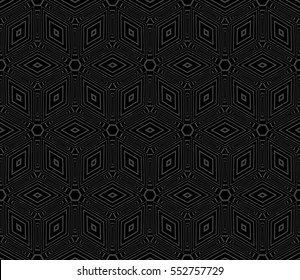 abstract seamless background with cube. geometry vector. monochrome color.