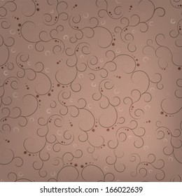 Abstract seamless background with curls