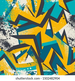 Abstract seamless background with curved elements.