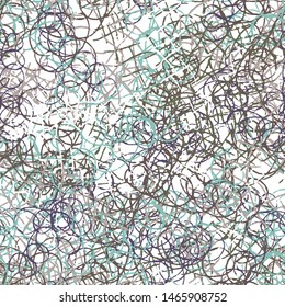 Abstract seamless background of curved lines handmade. Pattern for fabric design, Wallpaper. Grunge color vector pattern. A beautiful backdrop of the chaotic strokes of paint