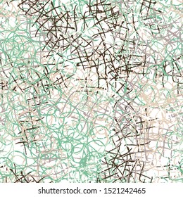 Abstract seamless background of curved lines handmade. Pattern for fabric design, Wallpaper. Grunge color vector pattern. A beautiful backdrop of the chaotic strokes of paint