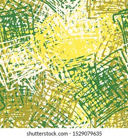 Abstract seamless background of curved lines handmade. Pattern for fabric design, Wallpaper. Grunge color vector pattern. A beautiful backdrop of the chaotic strokes of paint